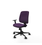 Piqueras y Crespo Alares tapizada sincro bali morado brazos 1D base nailon ruedas 65 mm nailon