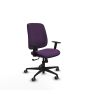 Piqueras y Crespo Alares tapizada sincro bali morado brazos 1D base nailon ruedas 65mm engomadas