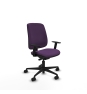 Piqueras y Crespo Alares tapizada traslack bali morado brazos 1D base nailon ruedas 65 mm nailon