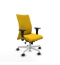 Piqueras y Crespo Albacete confidente sincro bali amarillo brazos 1D base blanca ruedas 65 mm nailon