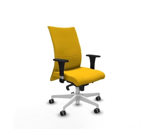 Piqueras y Crespo Albacete confidente sincro bali amarillo brazos 1D base blanca ruedas 65mm engomadas