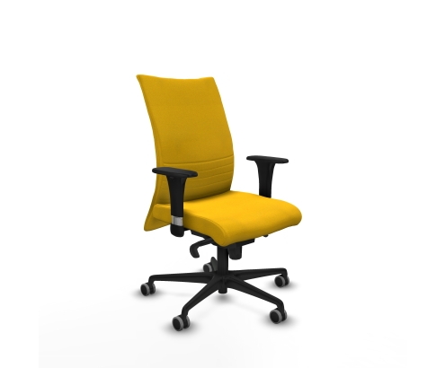 Piqueras y Crespo Albacete confidente sincro bali amarillo brazos 1D base nailon ruedas 65mm engomadas