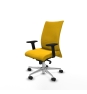 Piqueras y Crespo Albacete confidente sincro bali amarillo brazos 2D base aluminio ruedas 65 mm nailon