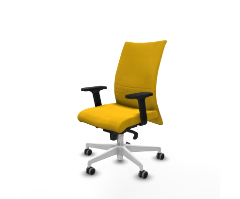 Piqueras y Crespo Albacete confidente sincro bali amarillo brazos 2D base blanca ruedas 65mm engomadas