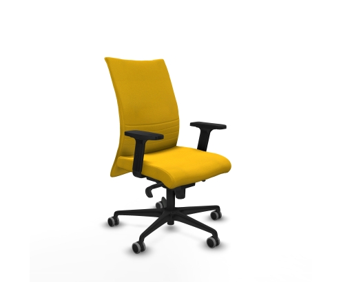 Piqueras y Crespo Albacete confidente sincro bali amarillo brazos 2D base nailon ruedas 65mm engomadas
