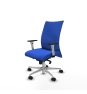 Piqueras y Crespo Albacete confidente sincro bali azul brazos 1D blancos base aluminio ruedas 65 mm nailon