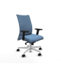 Piqueras y Crespo Albacete confidente sincro bali azul cielo brazos 2D base blanca ruedas 65 mm nailon