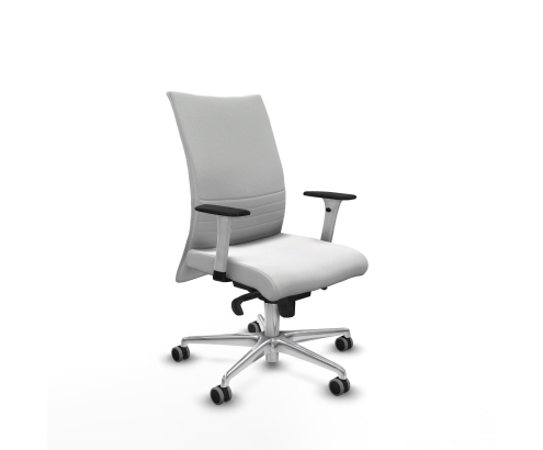Piqueras y Crespo Albacete confidente sincro bali blanco brazos 1D blancos base aluminio ruedas 65mm engomadas