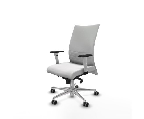 Piqueras y Crespo Albacete confidente sincro bali blanco brazos 1D blancos base aluminio ruedas 65mm engomadas