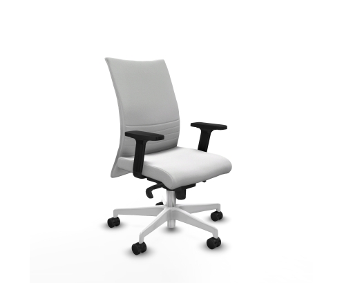 Piqueras y Crespo Albacete confidente sincro bali blanco brazos 2D base blanca ruedas 65 mm nailon
