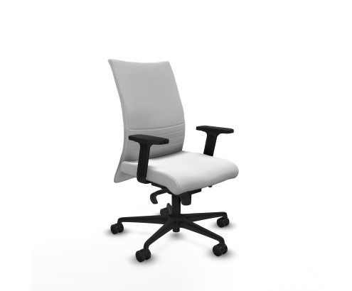 Piqueras y Crespo Albacete confidente sincro bali blanco brazos 2D base nailon ruedas 65 mm nailon
