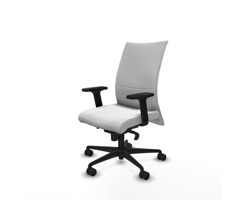 Piqueras y Crespo Albacete confidente sincro bali blanco brazos 2D base nailon ruedas 65 mm nailon