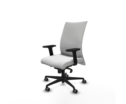 Piqueras y Crespo Albacete confidente sincro bali blanco brazos 2D base nailon ruedas 65mm engomadas