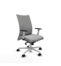 Piqueras y Crespo Albacete confidente sincro bali gris claro brazos 1D blancos base aluminio ruedas 65 mm nailon