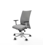 Piqueras y Crespo Albacete confidente sincro bali gris claro brazos 1D blancos base aluminio ruedas 65mm engomadas