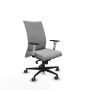 Piqueras y Crespo Albacete confidente sincro bali gris claro brazos 1D blancos base nailon ruedas 65mm engomadas