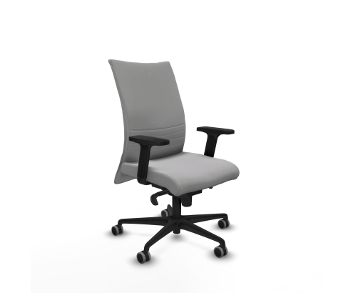 Piqueras y Crespo Albacete confidente sincro bali gris claro brazos 2D base nailon ruedas 65mm engomadas
