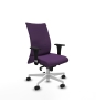 Piqueras y Crespo Albacete confidente sincro bali morado brazos 1D base blanca ruedas 65 mm nailon