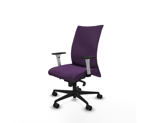 Piqueras y Crespo Albacete confidente sincro bali morado brazos 1D blancos base nailon ruedas 65 mm nailon