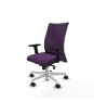 Piqueras y Crespo Albacete confidente sincro bali morado brazos 2D base blanca ruedas 65 mm nailon