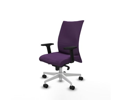 Piqueras y Crespo Albacete confidente sincro bali morado brazos 2D base blanca ruedas 65 mm nailon