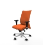 Piqueras y Crespo Albacete confidente sincro bali naranja brazos 1D base aluminio ruedas 65 mm nailon