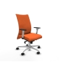 Piqueras y Crespo Albacete confidente sincro bali naranja brazos 1D blancos base aluminio ruedas 65 mm nailon