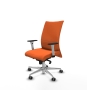 Piqueras y Crespo Albacete confidente sincro bali naranja brazos 1D blancos base aluminio ruedas 65mm engomadas
