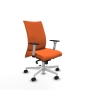 Piqueras y Crespo Albacete confidente sincro bali naranja brazos 1D blancos base blanca ruedas 65 mm nailon