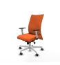 Piqueras y Crespo Albacete confidente sincro bali naranja brazos 1D blancos base blanca ruedas 65mm engomadas