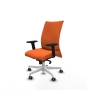 Piqueras y Crespo Albacete confidente sincro bali naranja brazos 2D base blanca ruedas 65mm engomadas