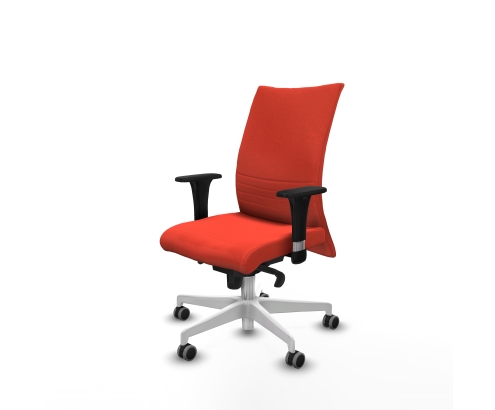 Piqueras y Crespo Albacete confidente sincro bali naranja oscuro brazos 1D base blanca ruedas 65mm engomadas
