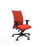 Piqueras y Crespo Albacete confidente sincro bali naranja oscuro brazos 1D base nailon ruedas 65mm engomadas