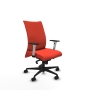 Piqueras y Crespo Albacete confidente sincro bali naranja oscuro brazos 1D blancos base nailon ruedas 65 mm nailon