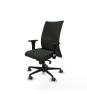 Piqueras y Crespo Albacete confidente sincro bali negro brazos 1D base nailon ruedas 65mm engomadas