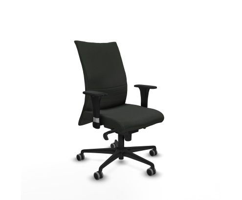 Piqueras y Crespo Albacete confidente sincro bali negro brazos 1D base nailon ruedas 65mm engomadas