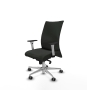 Piqueras y Crespo Albacete confidente sincro bali negro brazos 1D blancos base aluminio ruedas 65mm engomadas