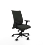 Piqueras y Crespo Albacete confidente sincro bali negro brazos 2D base nailon ruedas 65 mm nailon