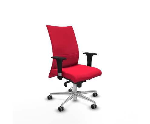 Piqueras y Crespo Albacete confidente sincro bali rojo brazos 1D base aluminio ruedas 65mm engomadas