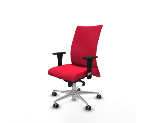 Piqueras y Crespo Albacete confidente sincro bali rojo brazos 1D base aluminio ruedas 65mm engomadas