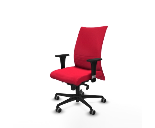Piqueras y Crespo Albacete confidente sincro bali rojo brazos 1D base nailon ruedas 65mm engomadas