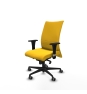 Piqueras y Crespo Albacete confidente sincro similpiel amarillo brazos 1D base nailon ruedas 65mm engomadas