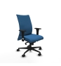 Piqueras y Crespo Albacete confidente sincro similpiel azul claro brazos 1D base nailon ruedas 65 mm nailon