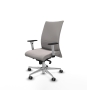 Piqueras y Crespo Albacete confidente sincro similpiel blanco brazos 1D blancos base aluminio ruedas 65mm engomadas