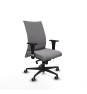 Piqueras y Crespo Albacete confidente sincro similpiel gris brazos 1D base nailon ruedas 65mm engomadas
