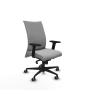 Piqueras y Crespo Albacete confidente sincro similpiel gris claro brazos 2D base nailon ruedas 65mm engomadas