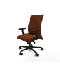 Piqueras y Crespo Albacete confidente sincro similpiel marr?n brazos 2D base nailon ruedas 65 mm nailon