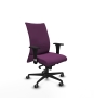 Piqueras y Crespo Albacete confidente sincro similpiel morado brazos 1D base nailon ruedas 65mm engomadas