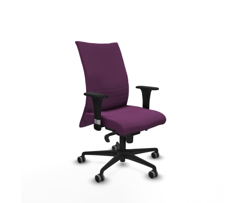 Piqueras y Crespo Albacete confidente sincro similpiel morado brazos 1D base nailon ruedas 65mm engomadas