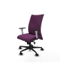 Piqueras y Crespo Albacete confidente sincro similpiel morado brazos 1D blancos base nailon ruedas 65 mm nailon